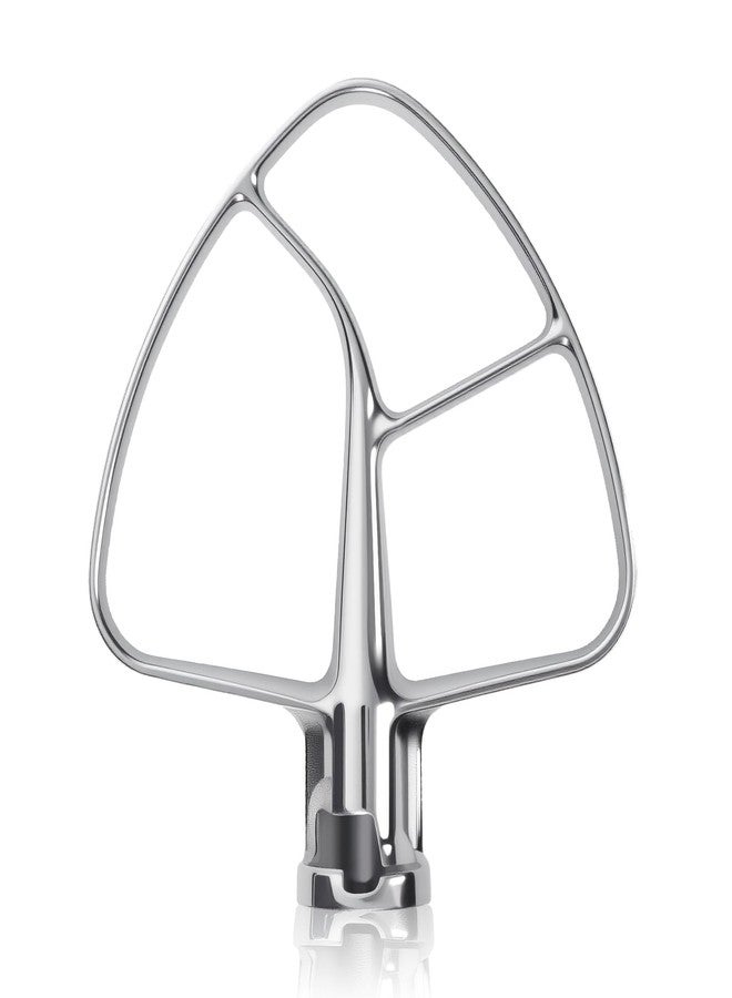 Cowbright K45B Stainless Steel Flat Beater for Kitchenaid Tilt Head Stand Mixer, Polished Paddle Attachment for KitchenAid Mixer Attachments, Fits 4.5-5 Quart Models, Dishwasher Safe - Image 1